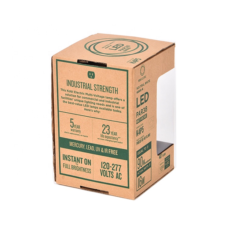 Led Bulb Kraft Paper Box-2