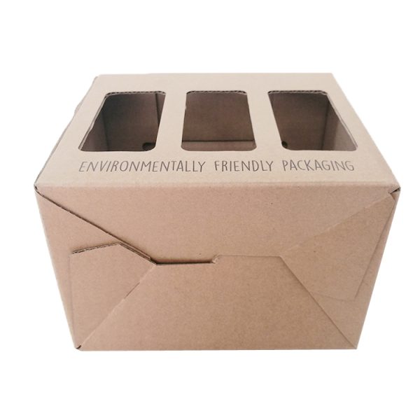 Paper Beer Box With Die Cut Handle-4